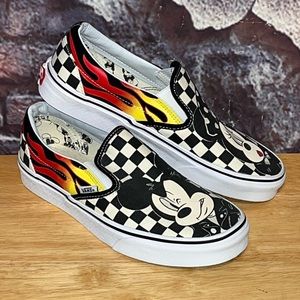 mickey checkered vans